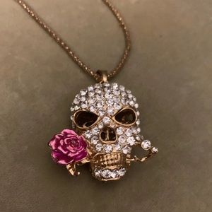 Betsy Johnson Skull Necklace